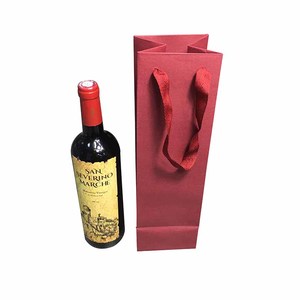 red wine paper package bag